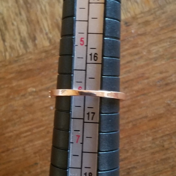 NWOT 14K GP Rose Gold CZ Ring, sz 6 - Picture 16 of 16